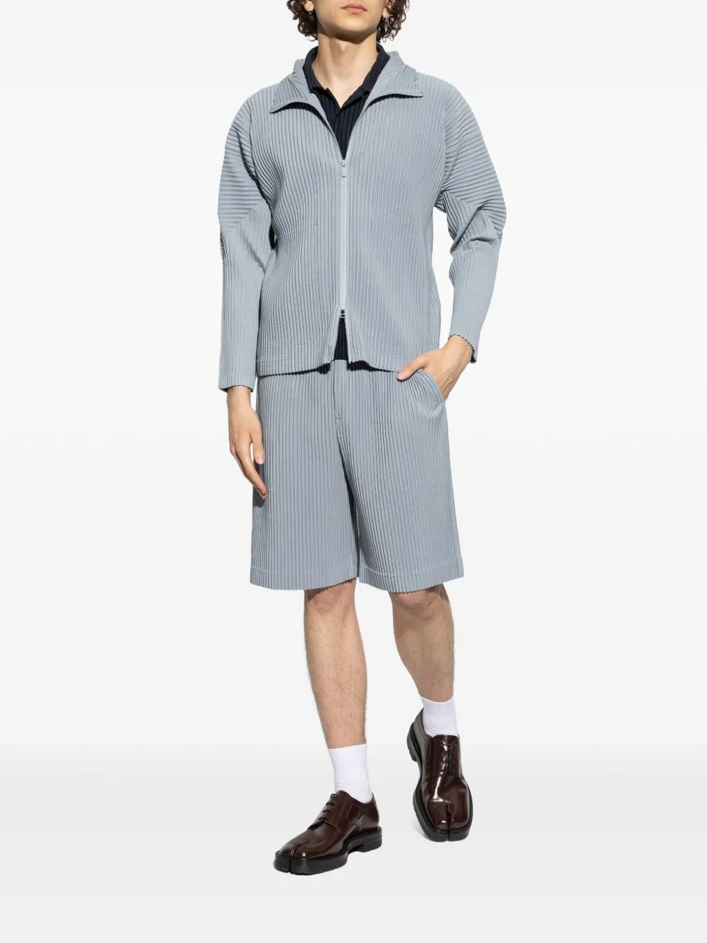 HOMME PLISSE ISSEY MIYAKE - Men Color Pleats Pant Clothing_homme-plisse-iss