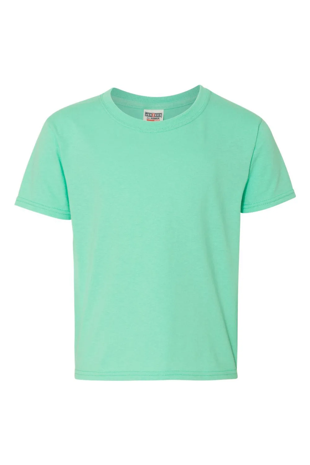 Jerzees Youth Dri-Power Moisture Wicking Short Sleeve Crewneck T-Shirt - Cool Mint Green