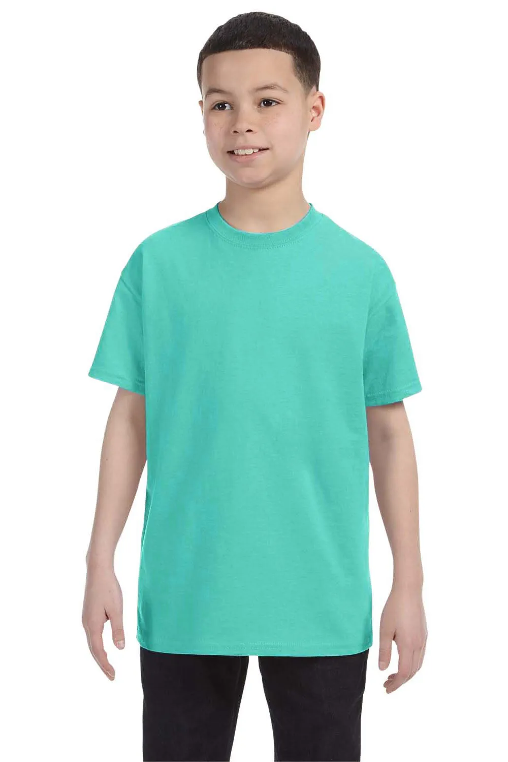 Jerzees Youth Dri-Power Moisture Wicking Short Sleeve Crewneck T-Shirt - Cool Mint Green