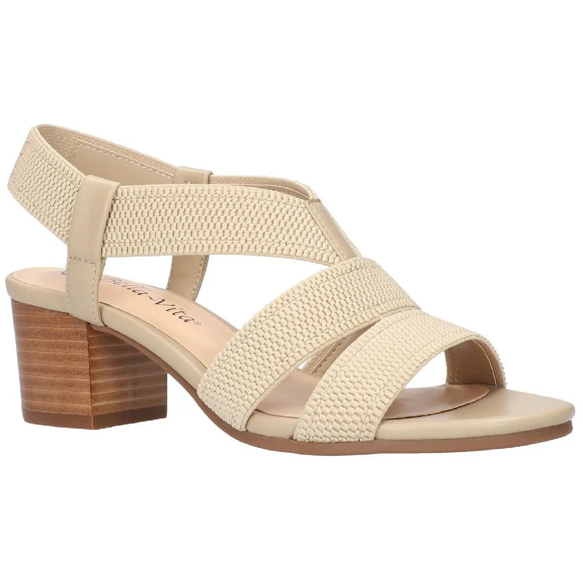 Jodi Womens Woven Block Heel Heels
