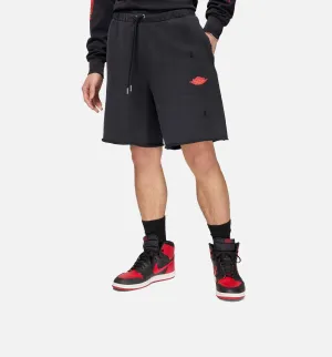 Jordan Clothing Rare Air Fleece French Terry Mens Short - Black/Red