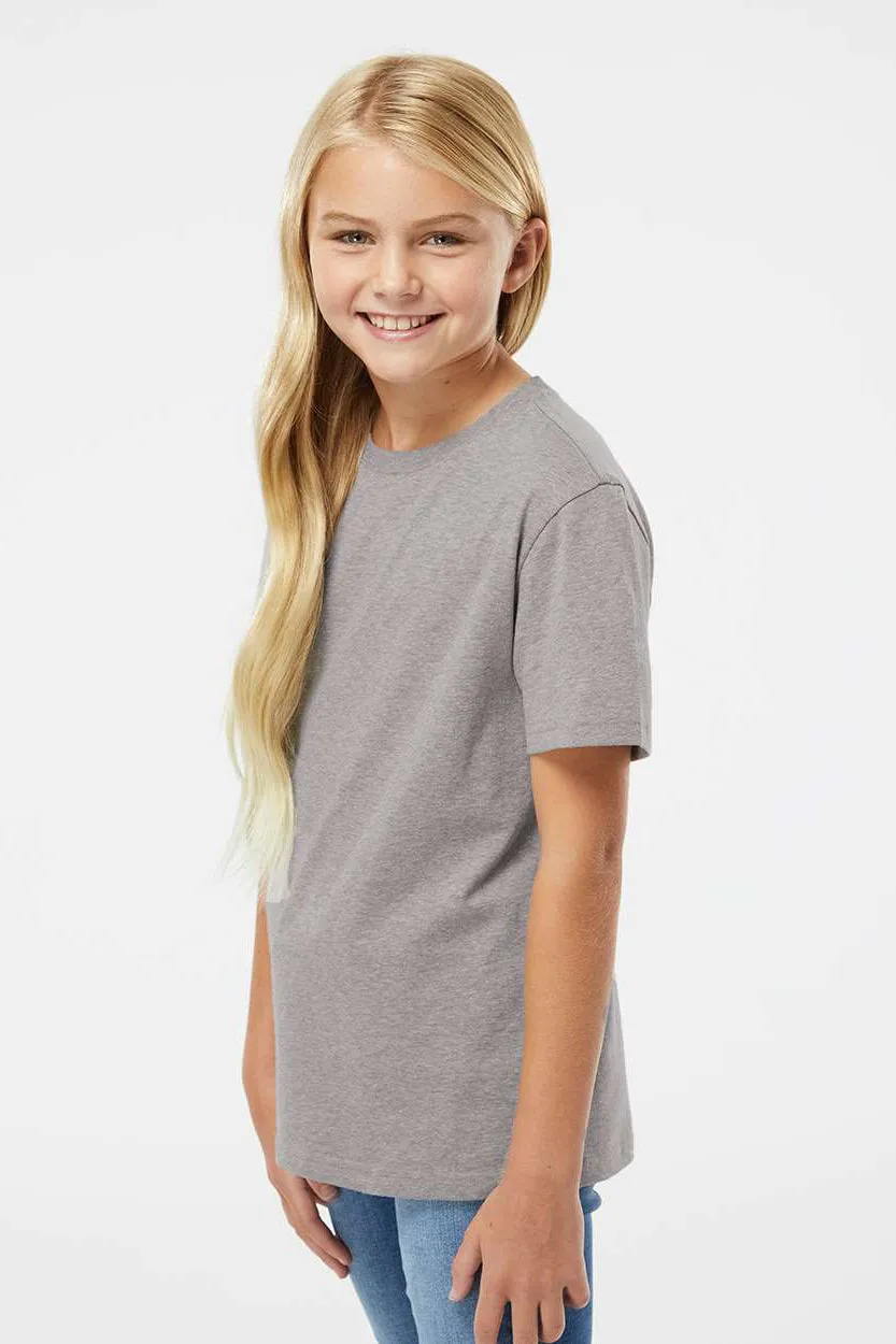 Kastlfel Youth Recycled Soft Short Sleeve Crewneck T-Shirt - Steel Grey