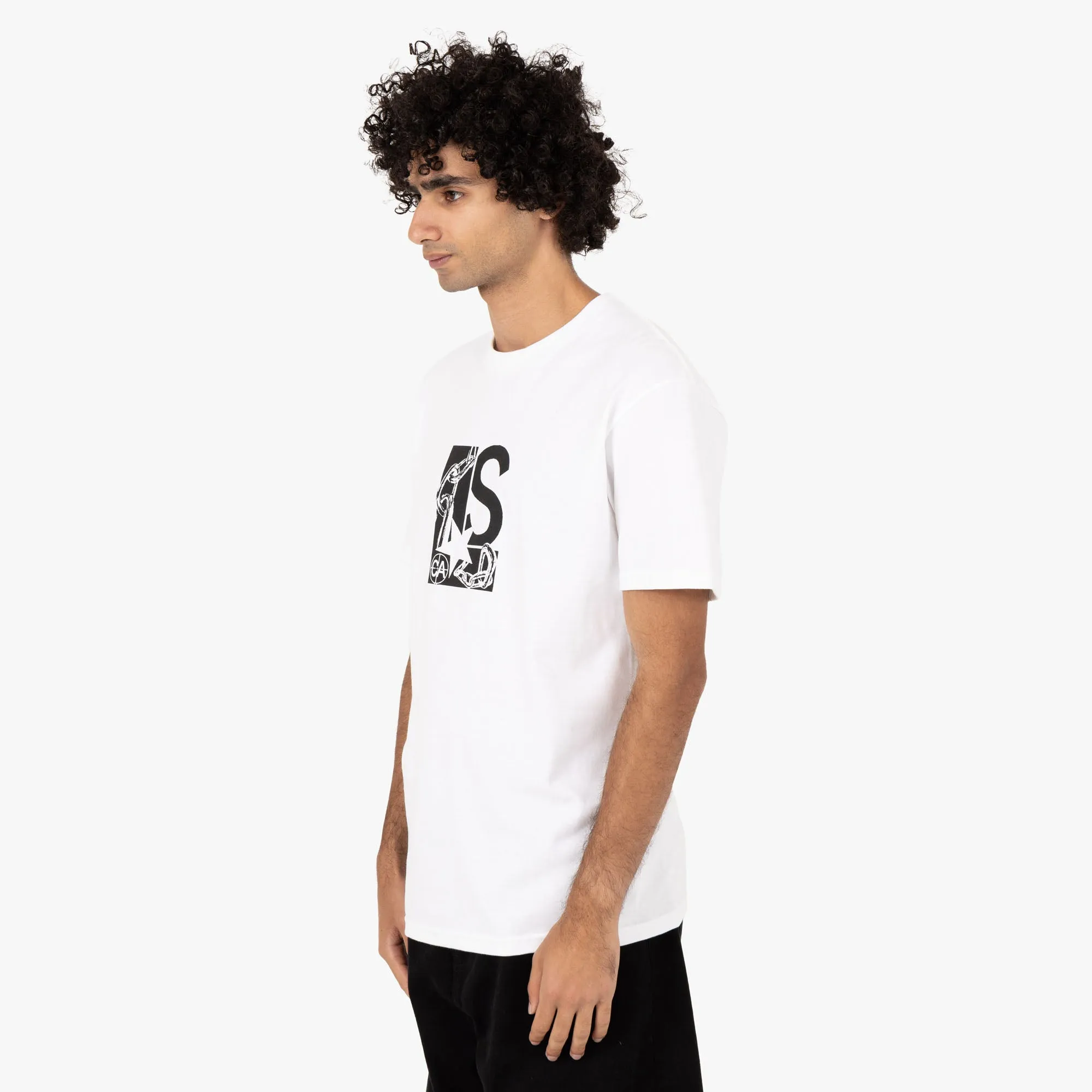 Livestock Chain Logo Early Adopter T-shirt / White