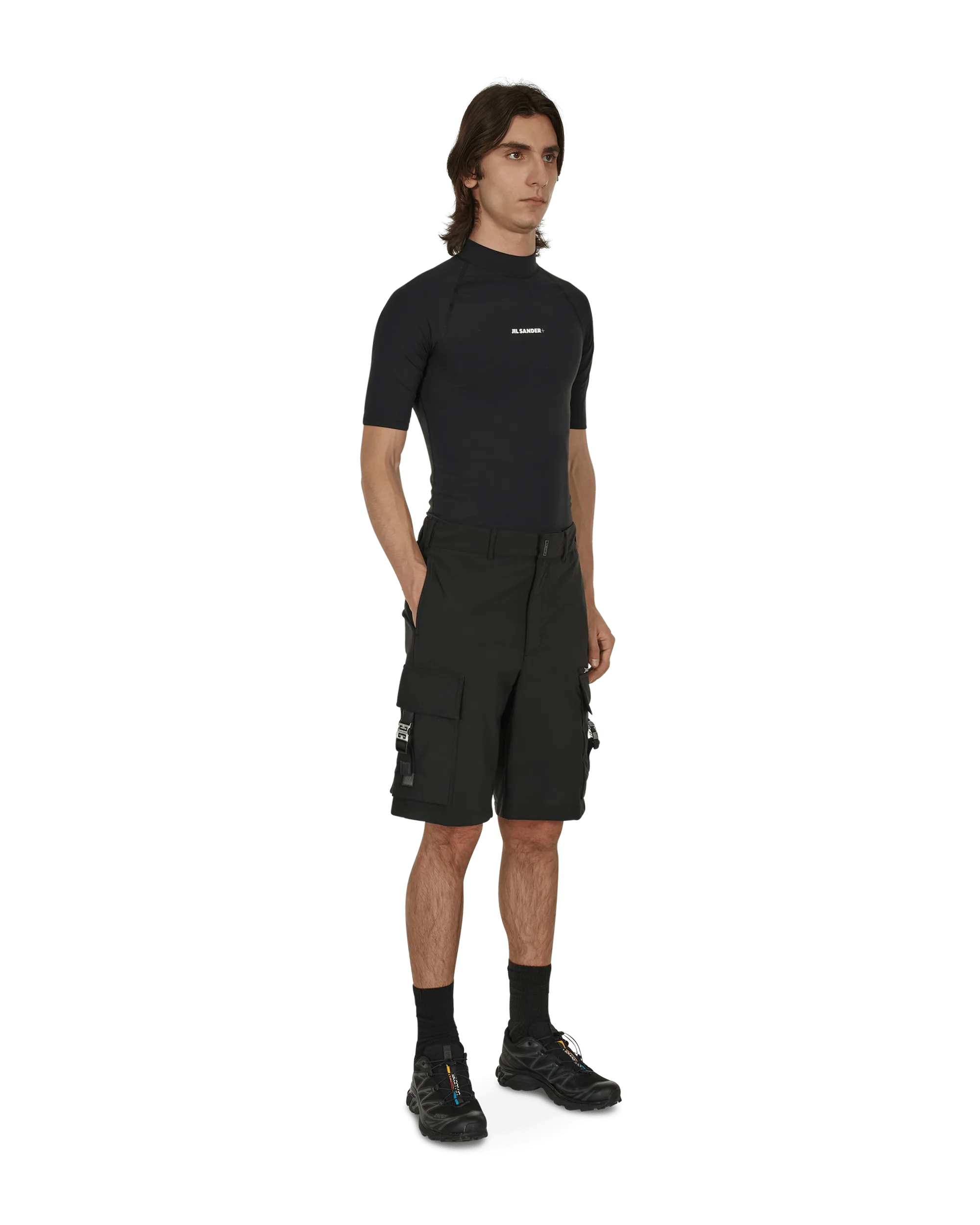 Logo Rash Guard Black