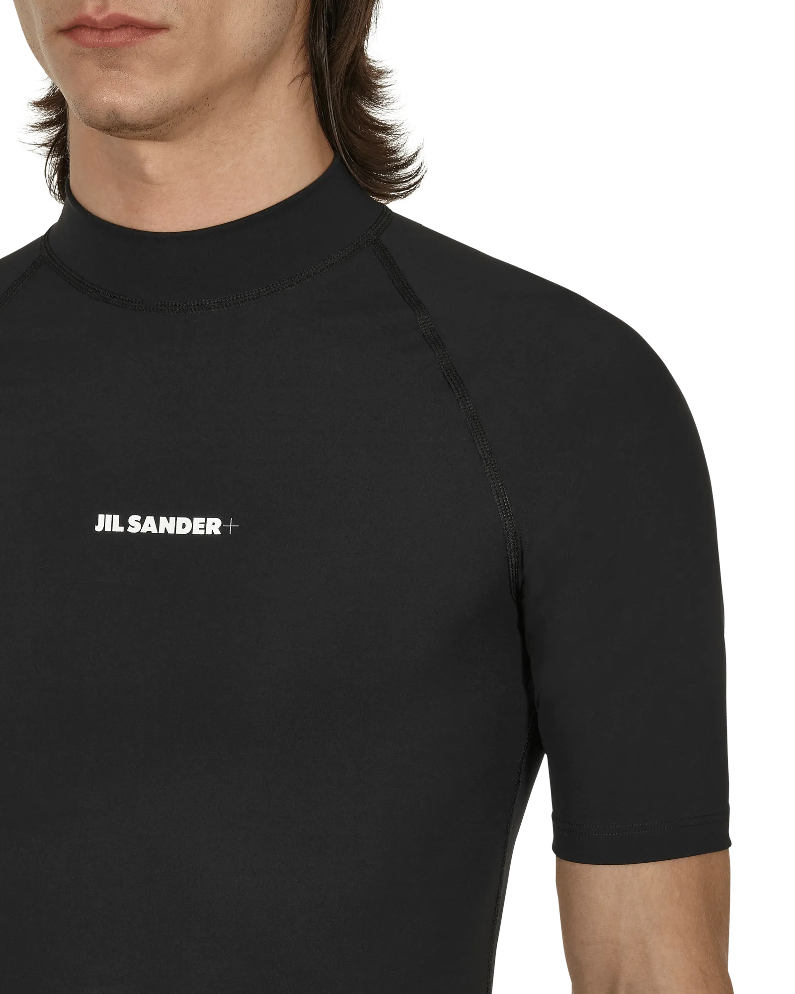 Logo Rash Guard Black
