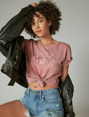 Lucky Brand Lucky Roses Classic Crew Renaissance Rose Lucky Brand