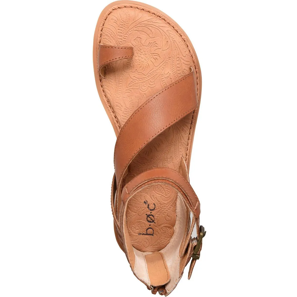 Maci Womens Strappy Zipper Ankle Strap