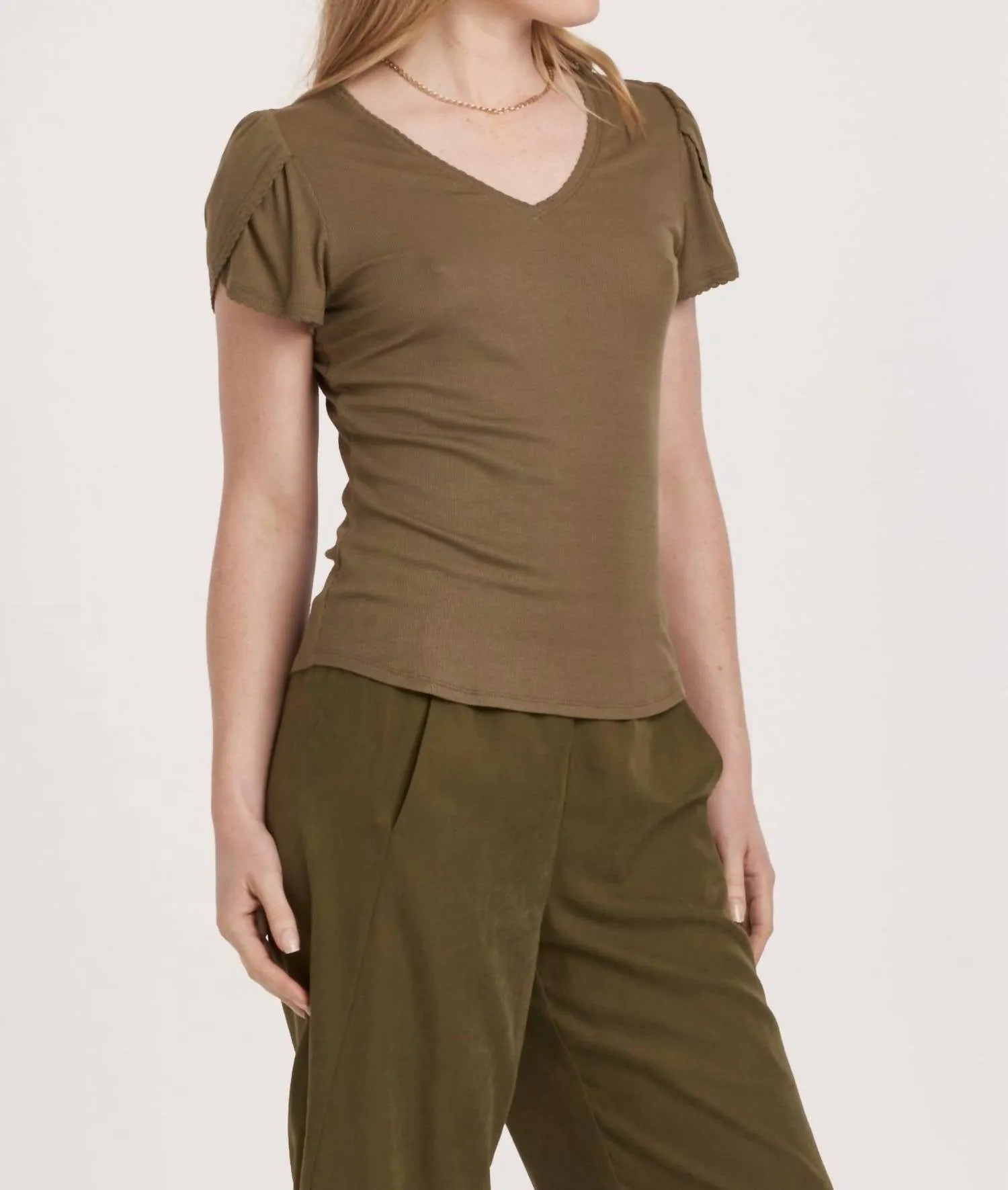 Maddie Top In Vineyard