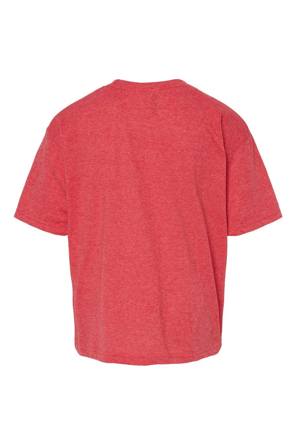 M&O Youth Gold Soft Touch Short Sleeve Crewneck T-Shirt - Heather Red