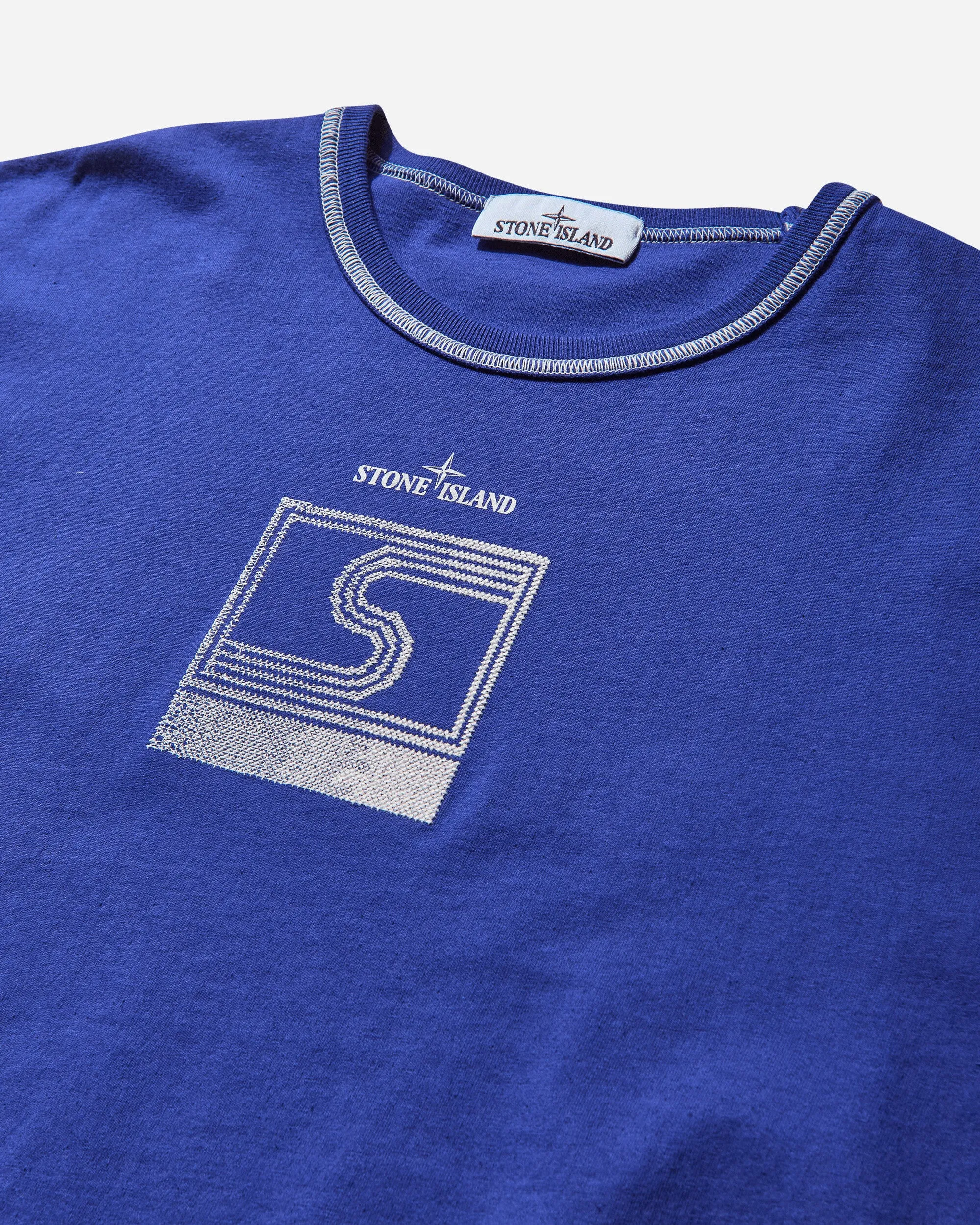 Men's Combed Organic Cotton Jersey T-Shirt Bright Blue