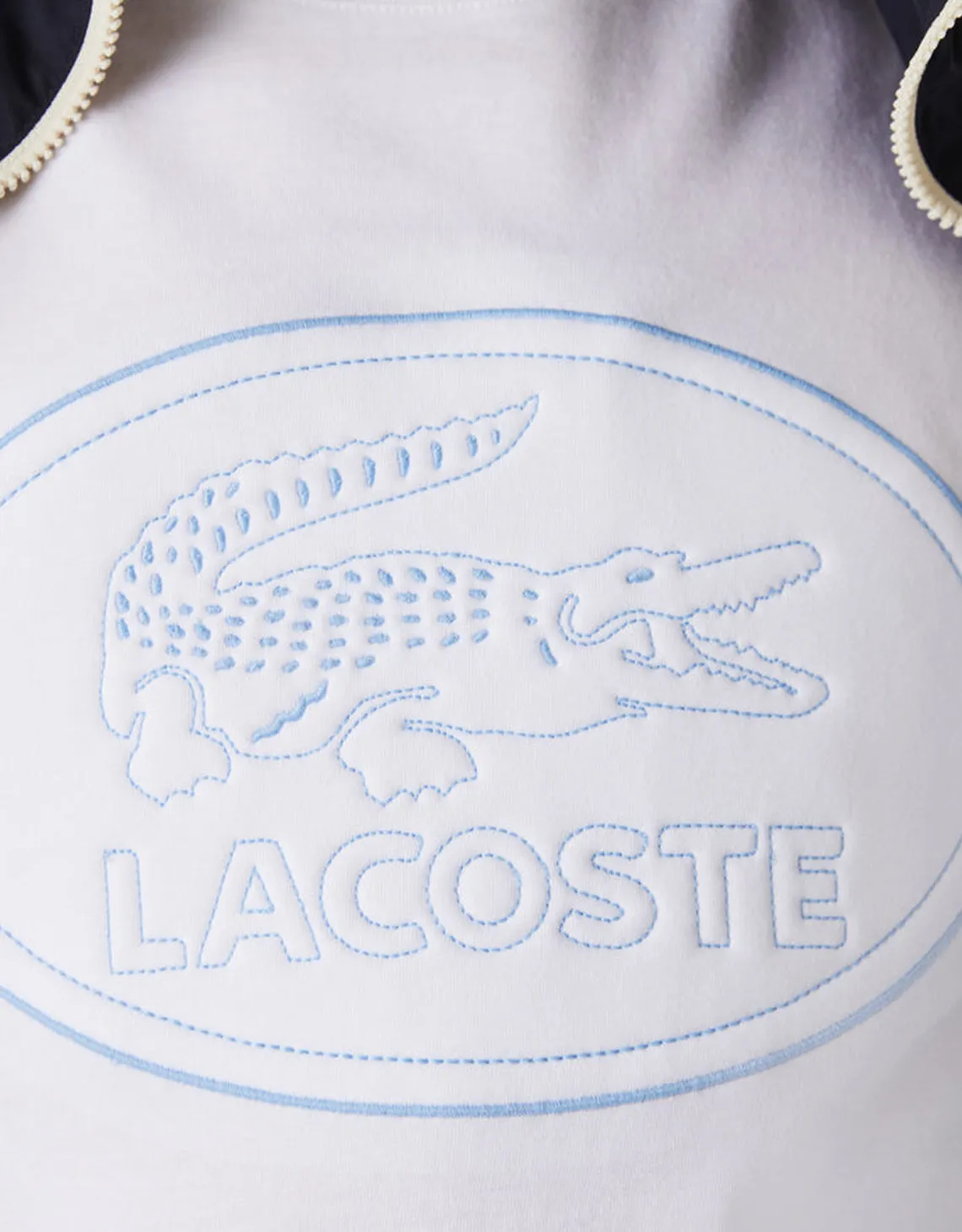 Men's Crew Neck Embroidered Logo Cotton T-shirt White Patagonia Clothing
