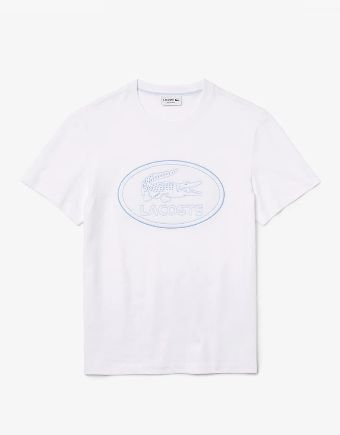 Men's Crew Neck Embroidered Logo Cotton T-shirt White Patagonia Clothing