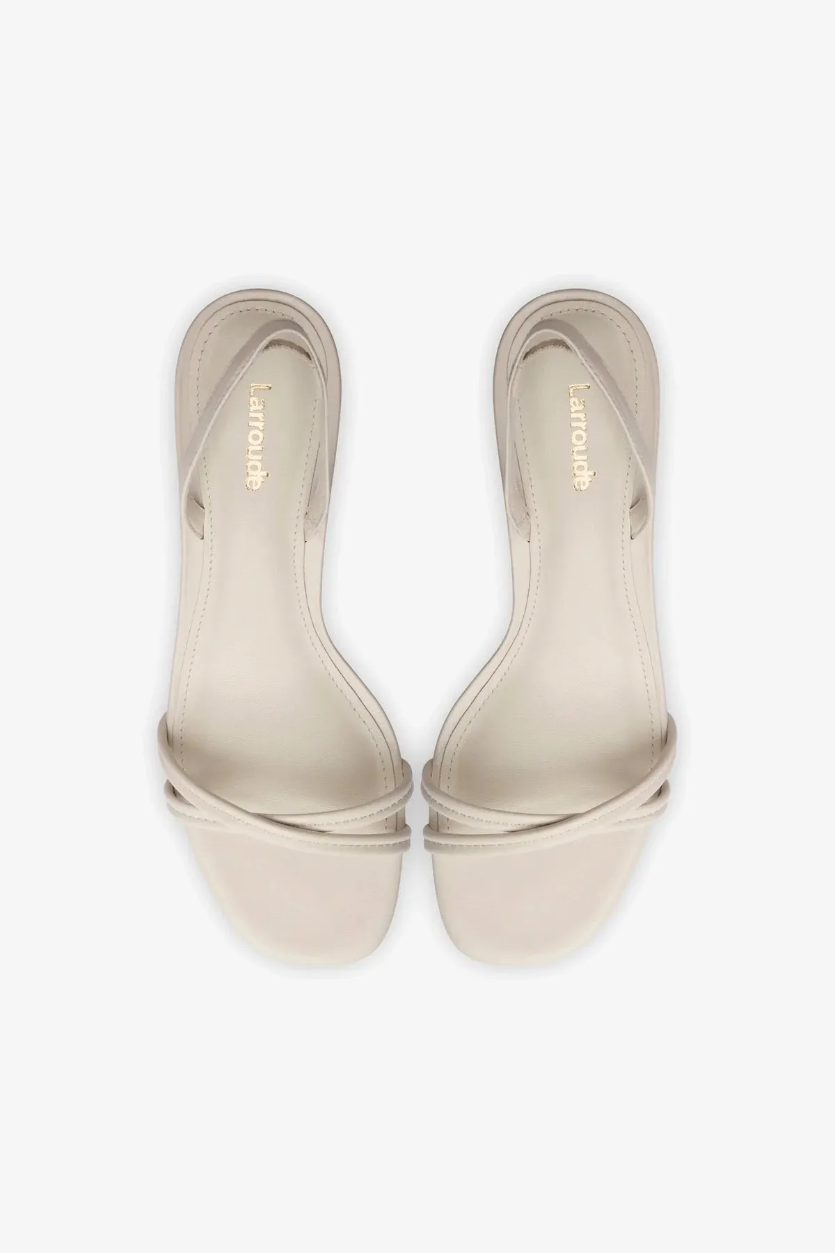 Mini Annie Sandal In Ivory Leather