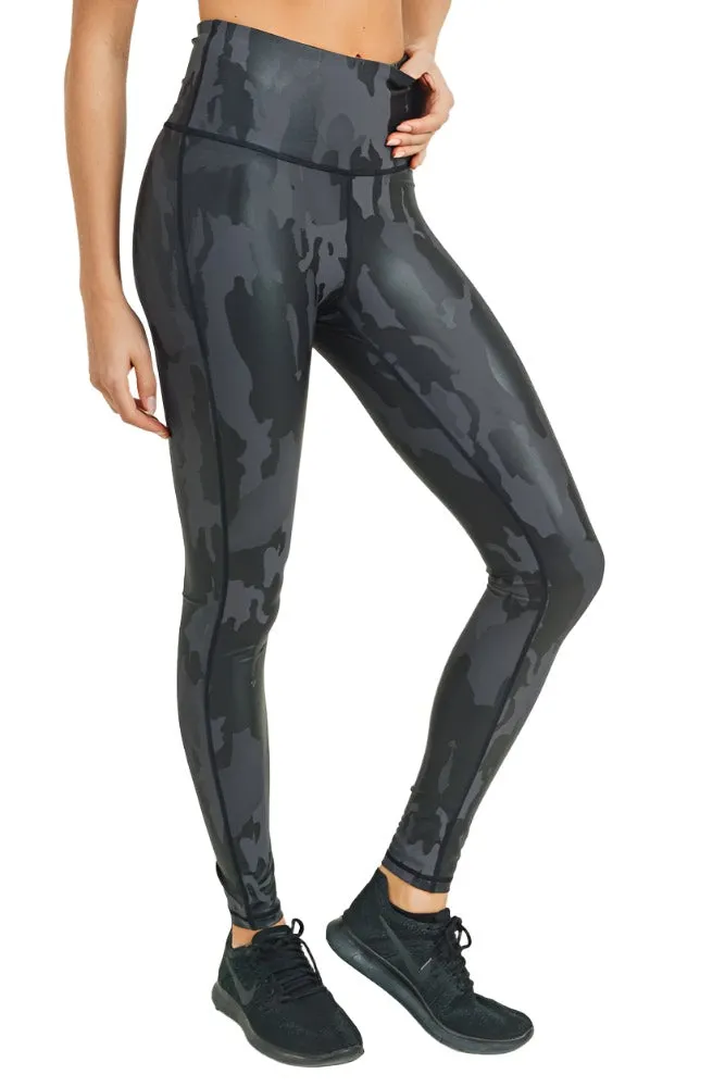 Mono B Camo Foil Print Legging APH2729
