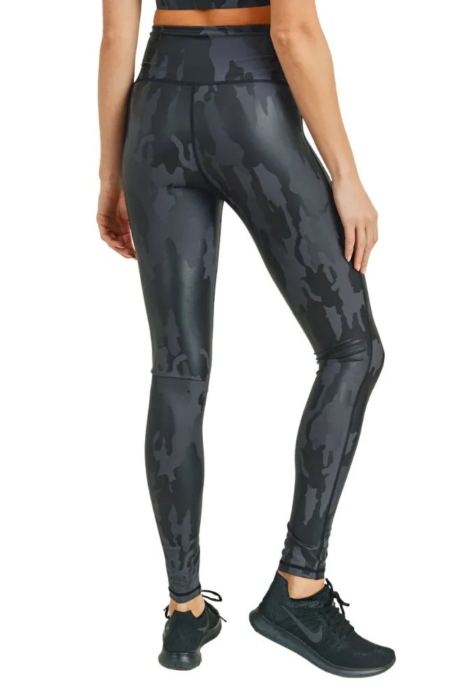 Mono B Camo Foil Print Legging APH2729