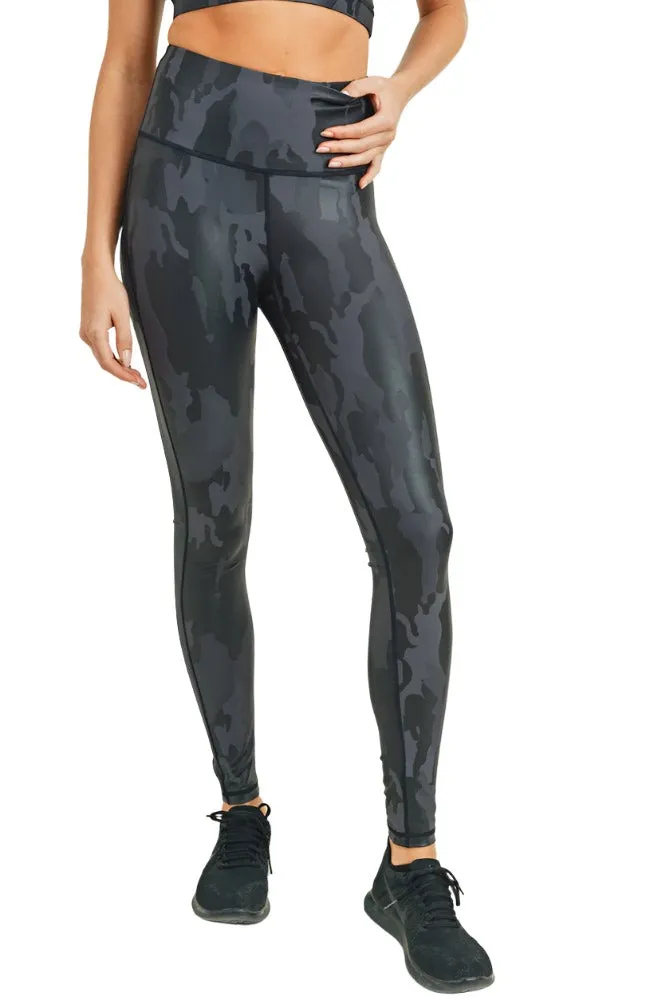 Mono B Camo Foil Print Legging APH2729