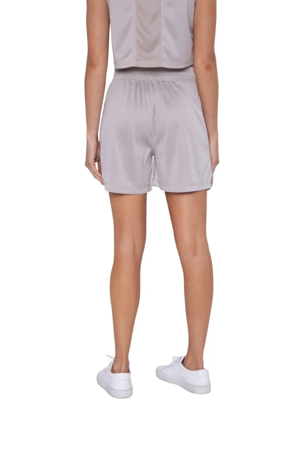 Mono B Micro-Perforated Active Shorts with Split Side Hem AP-B0384