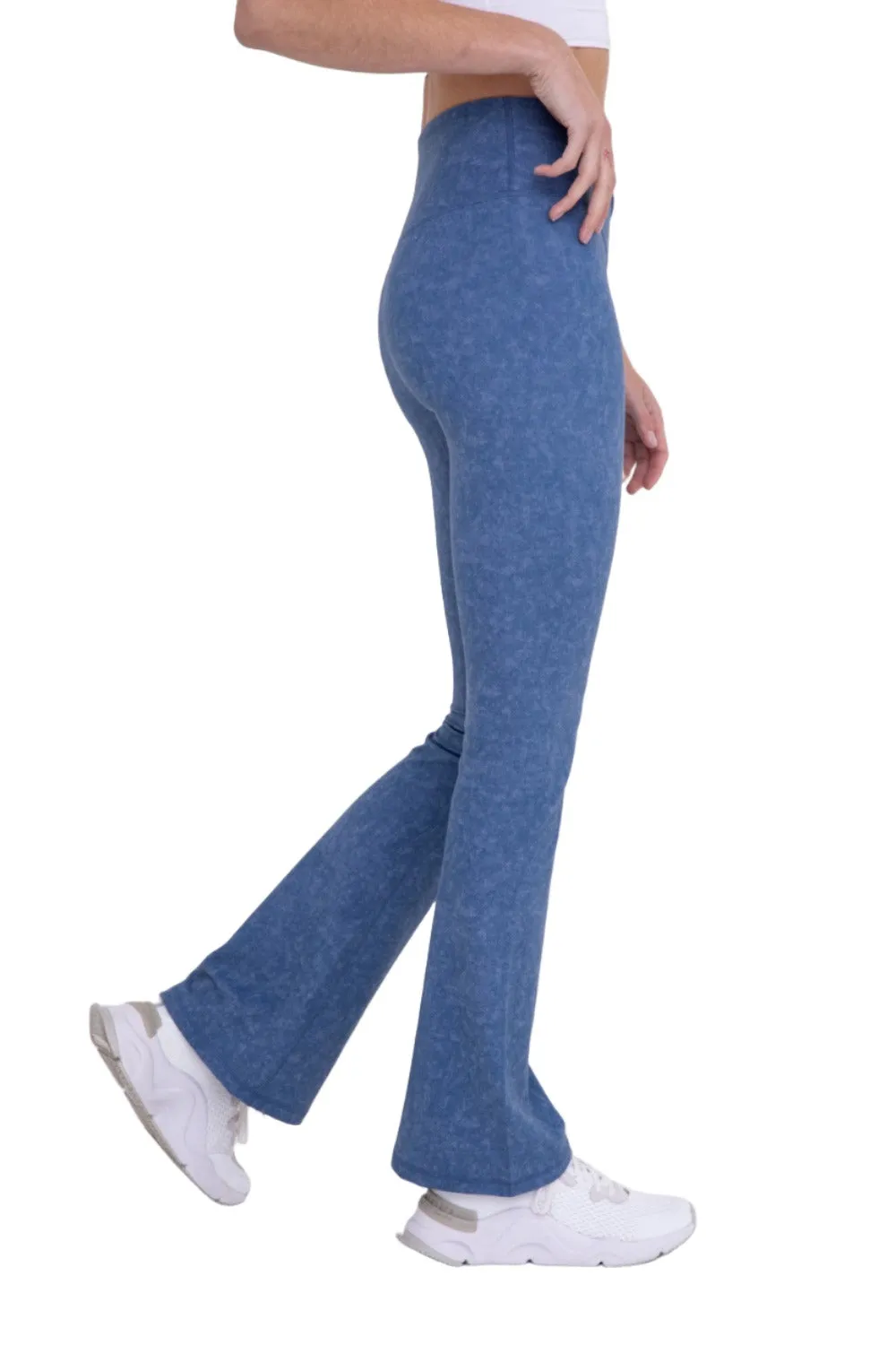 Mono B Muted Watercolor Flared Legging BP626
