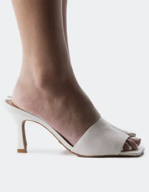 Mylos White Leather