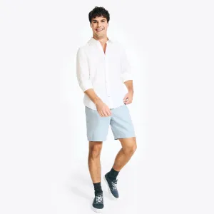Nautica Men's Sustainably Crafted 8.5" Pleated Short Noon Blue Nautica