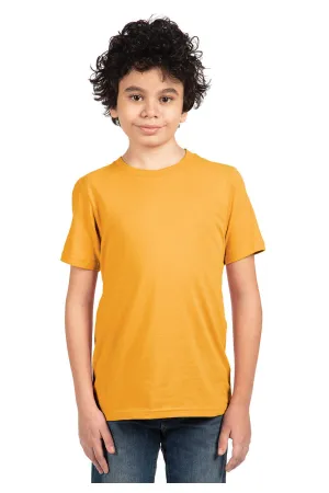 Next Level Youth Fine Jersey Short Sleeve Crewneck T-Shirt - Gold