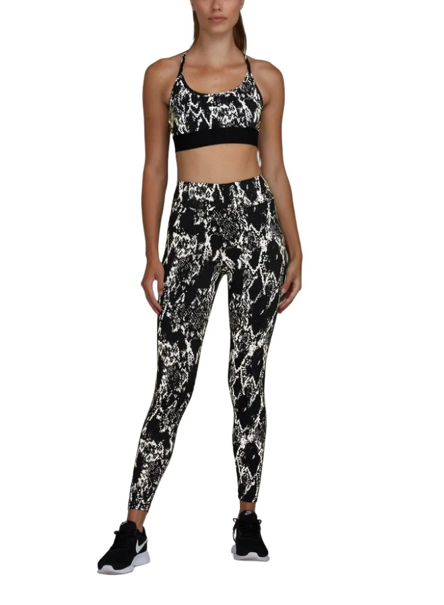 Noli Reflective T-Back Black/Gold Cobra Bra