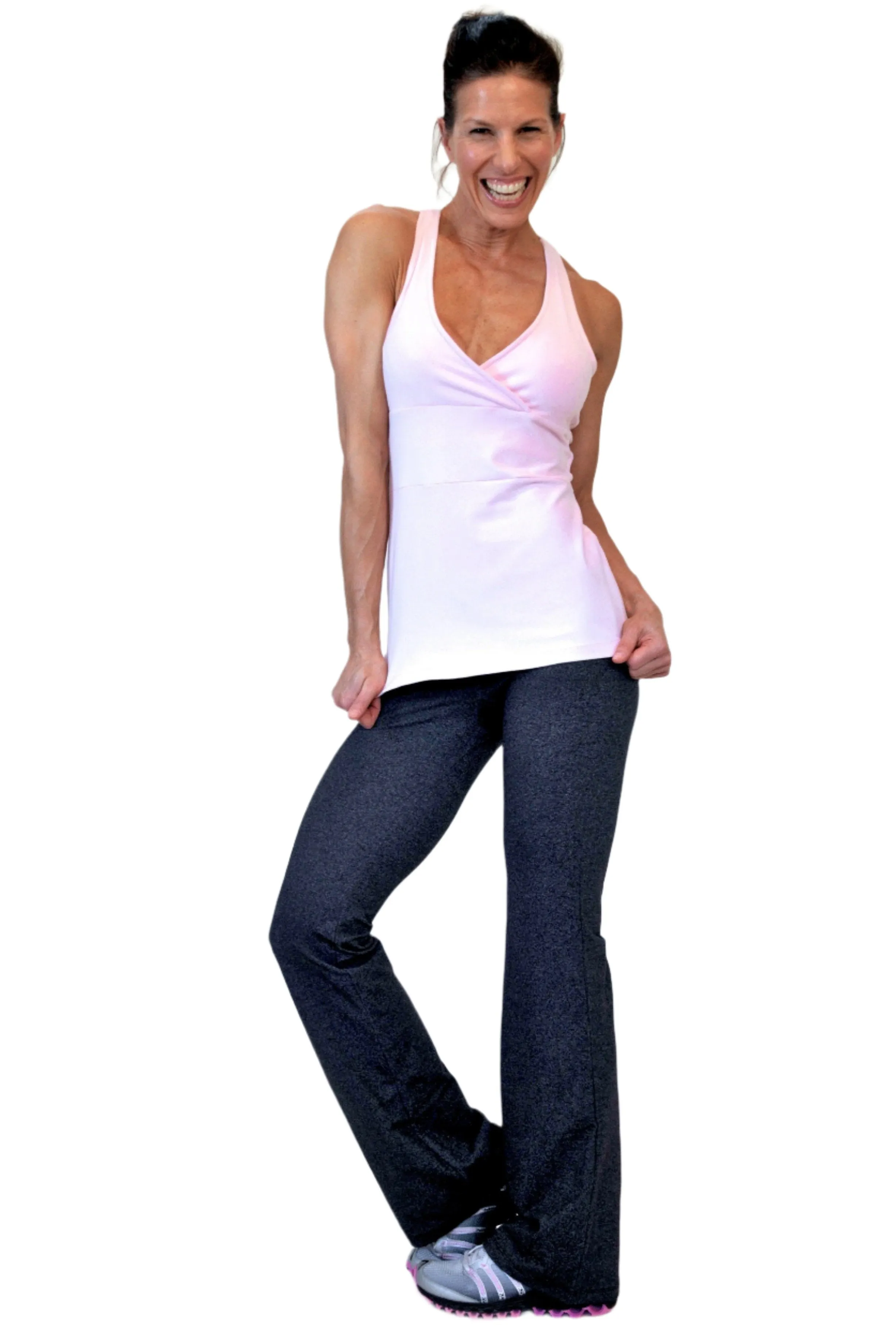 One Step Ahead Brushed Supplex Wrap Tank 20208L