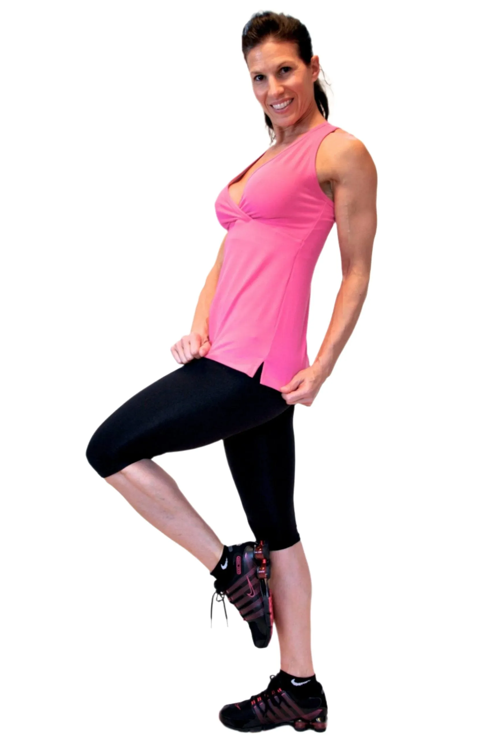 One Step Ahead Brushed Supplex Wrap Tank 20208L