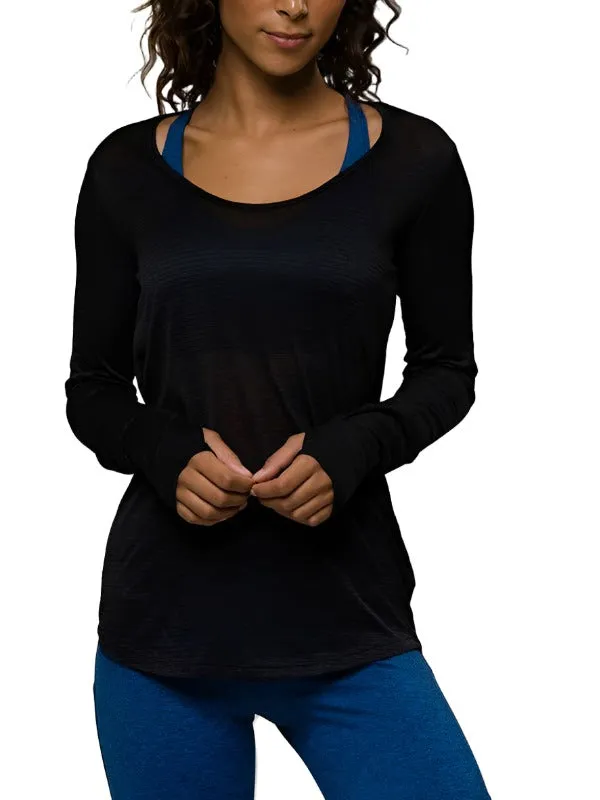 Onzie Hot Yoga Wave Long Sleeve Top 385
