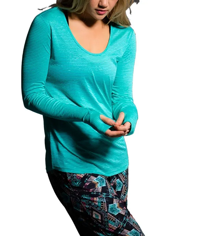 Onzie Hot Yoga Wave Long Sleeve Top 385