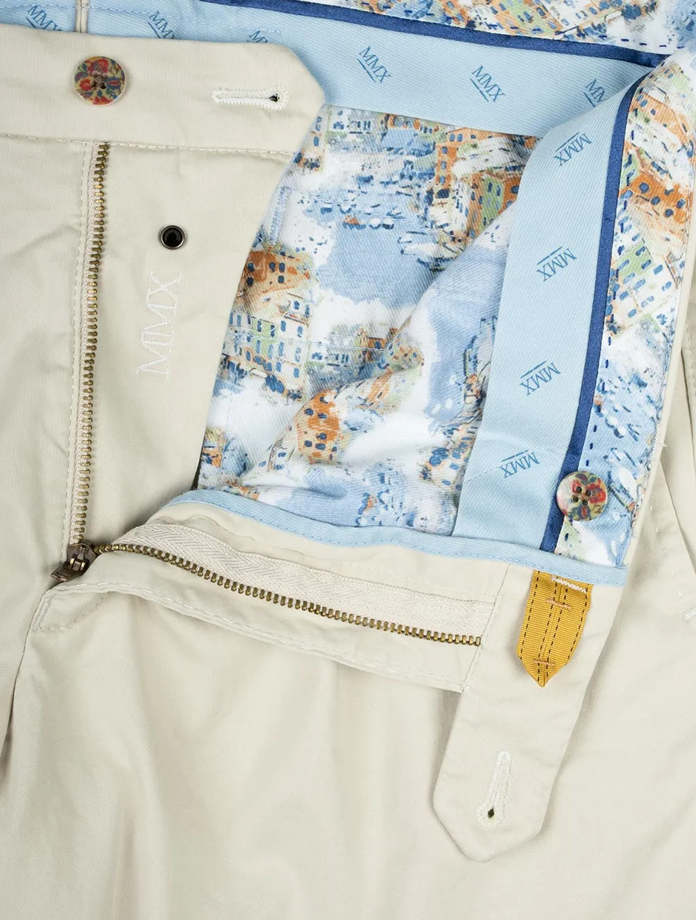 Pegasus Cotton Chino Shorts Beige