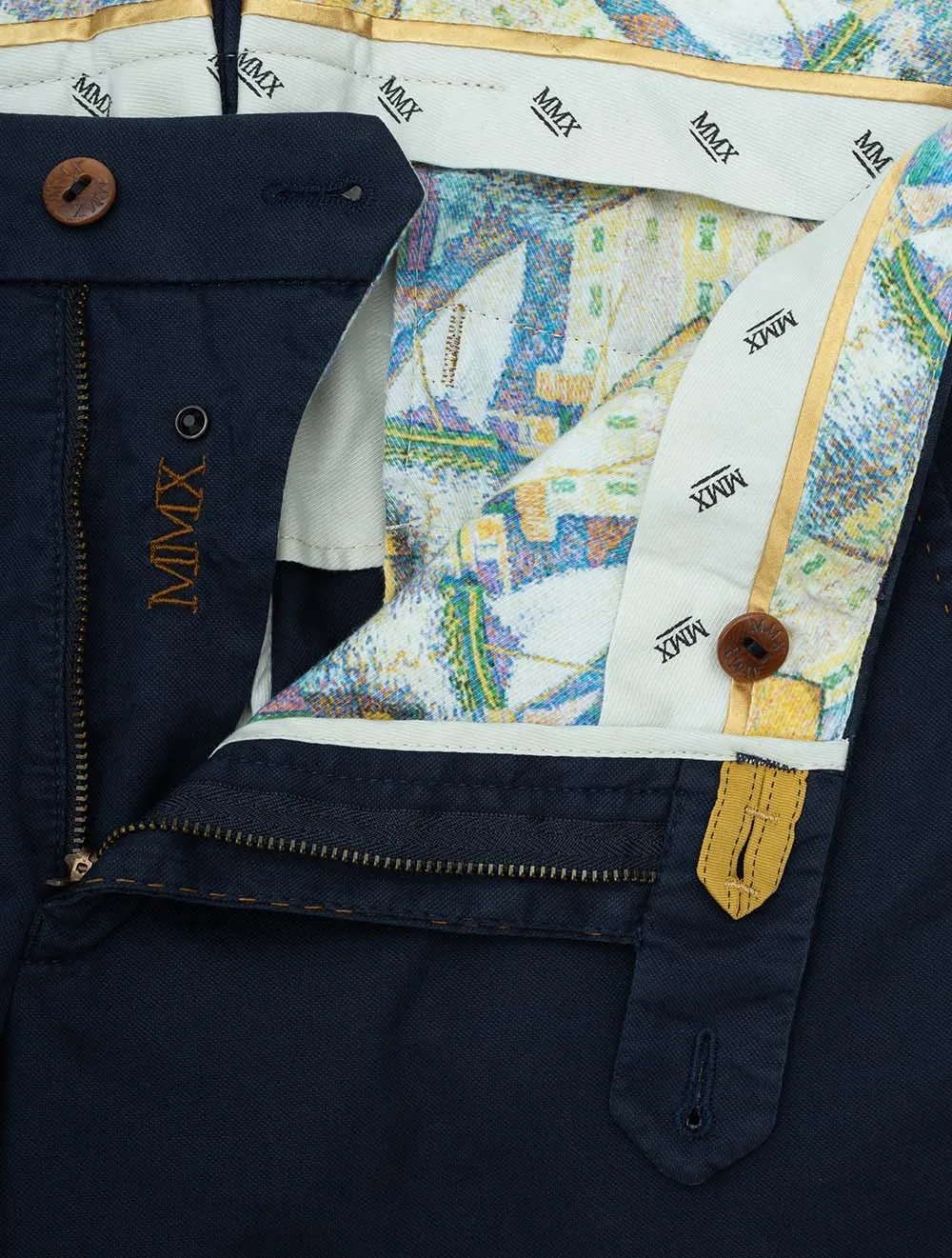 Pegasus Cotton Chino Shorts Navy