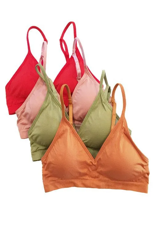 Plunging V Neck Seamless Bra ANE-04