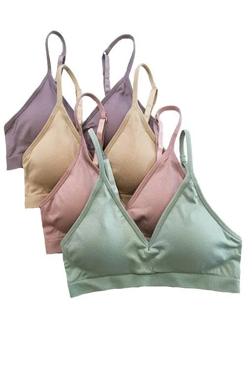 Plunging V Neck Seamless Bra ANE-04
