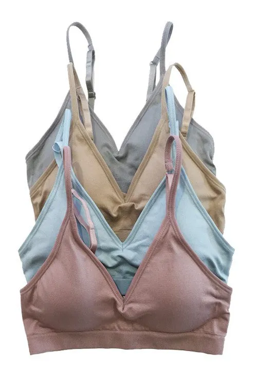 Plunging V Neck Seamless Bra ANE-04
