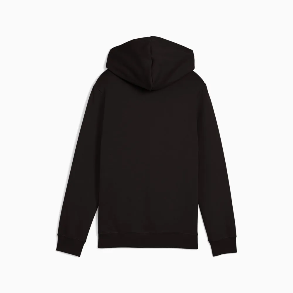 PUMA KID'S ESSENTIALS 2COLOUR FLEECE BLACK HOODIE