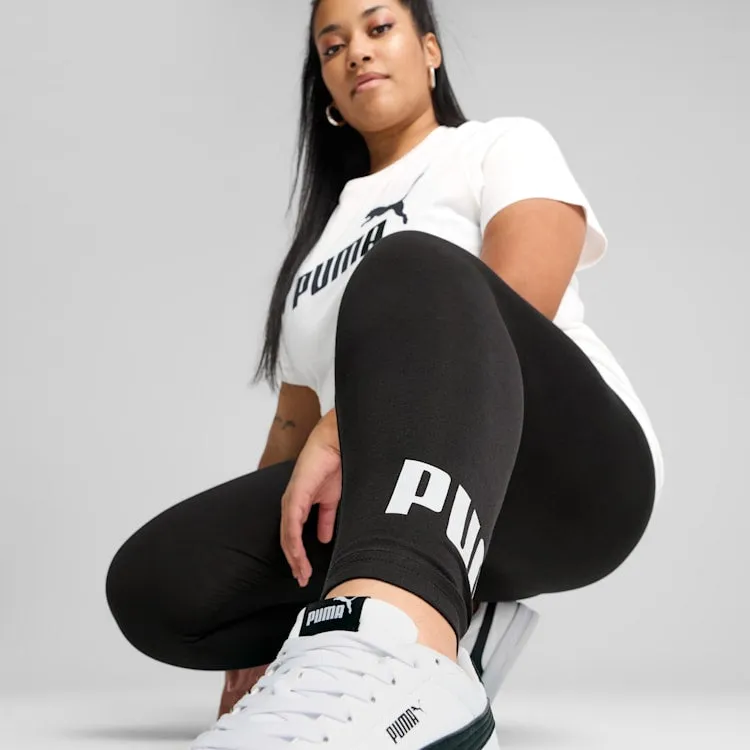 PUMA WOMEN'S ESSENTIALS LOGO BLACK LEGGING