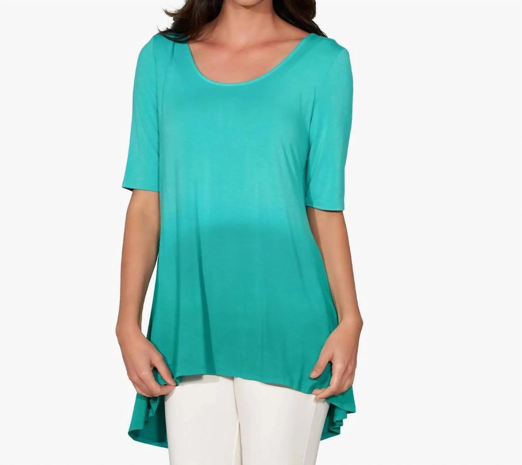 Raise The Bar Top In Lagoon Dip Dye