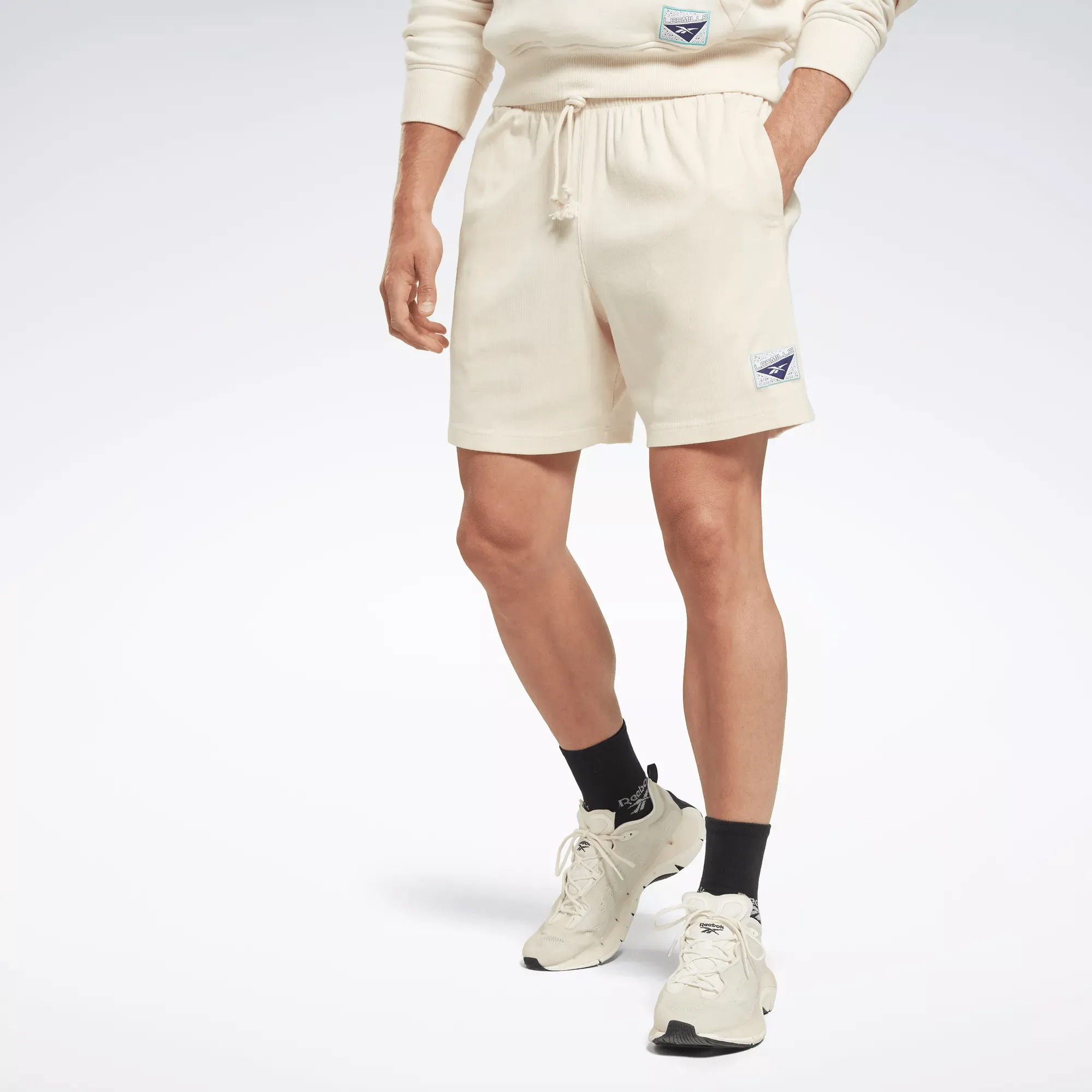 Reebok Men's Les Mills Natural Dye Rib Shorts in Reebok