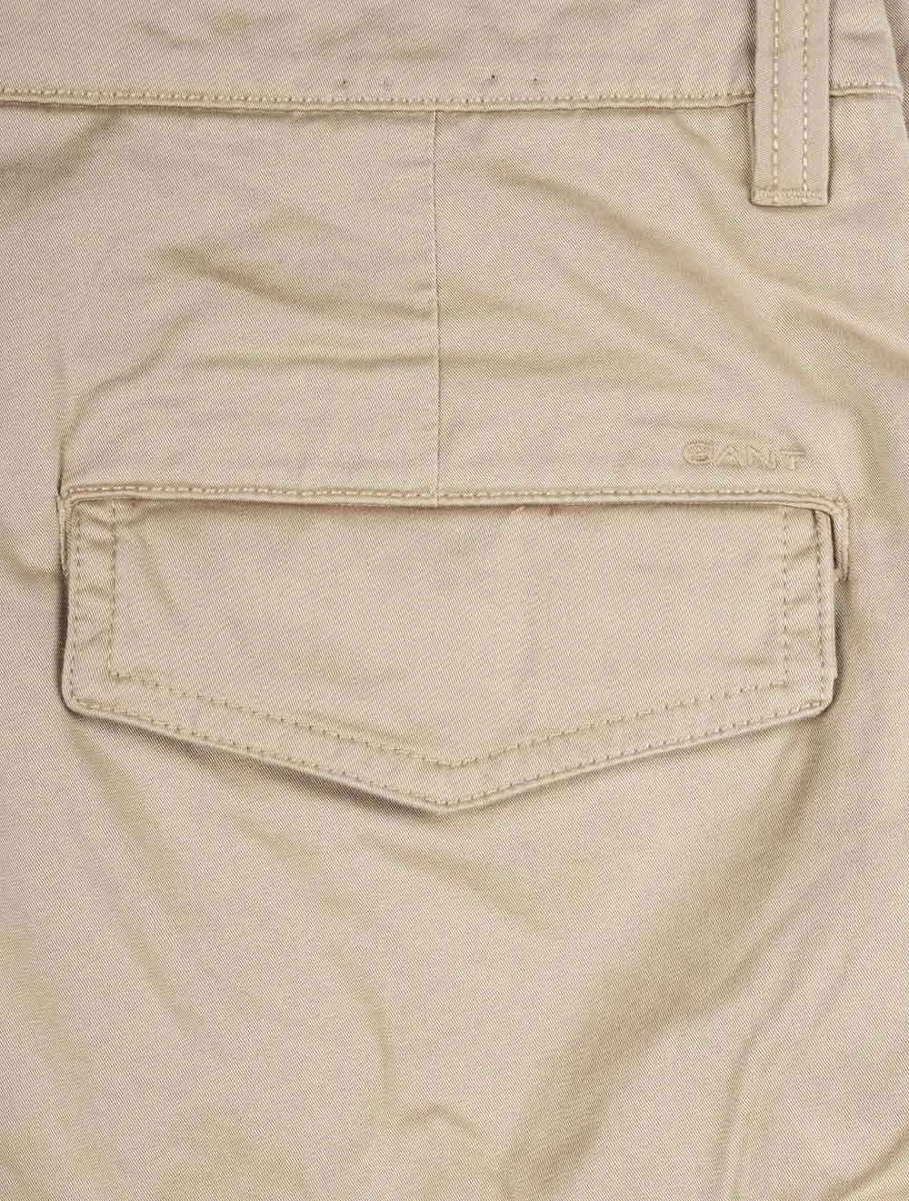 Relaxed Twill Cargo Shorts Dark Khaki