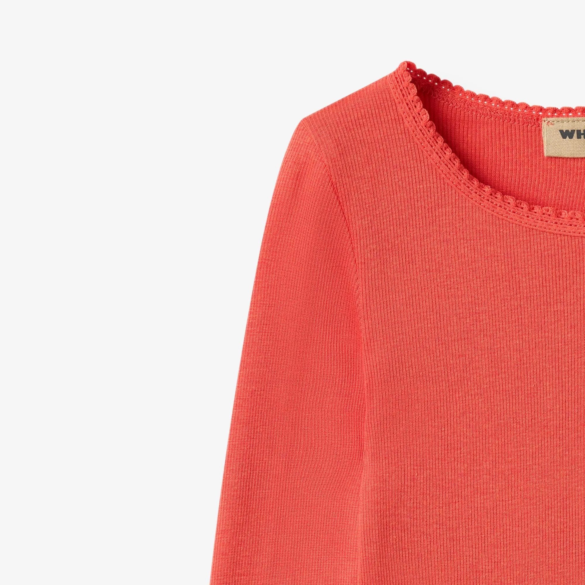 Rib T-Shirt L/S Reese - candy red