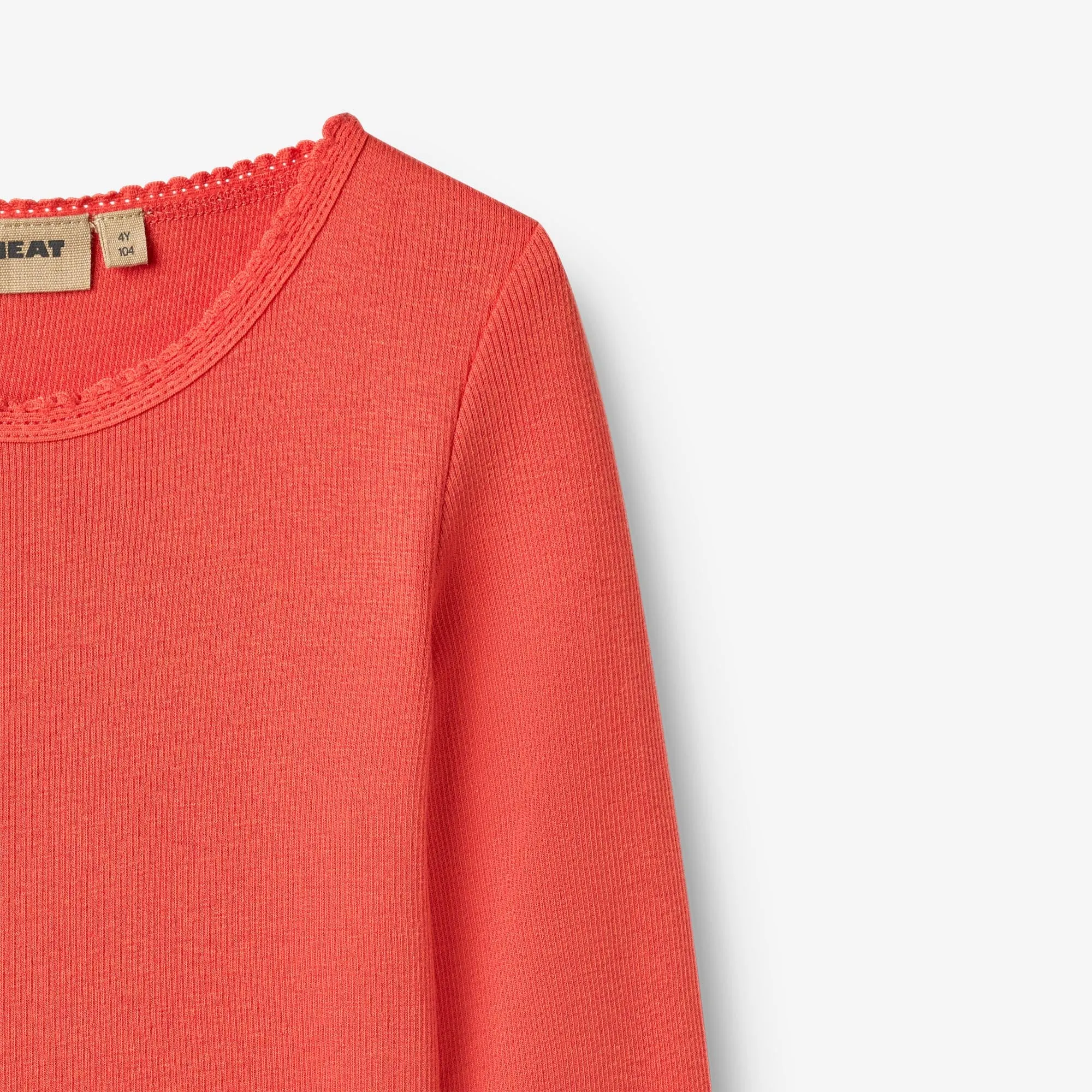 Rib T-Shirt L/S Reese - candy red