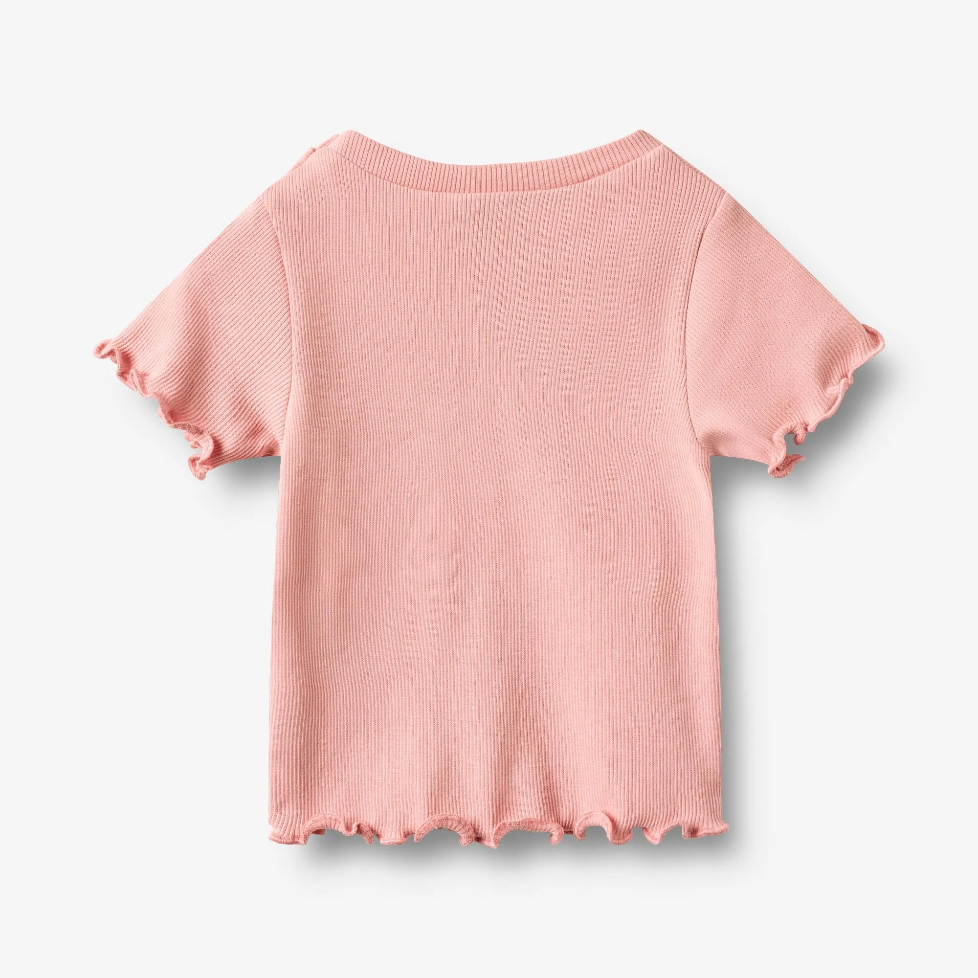 Rib T-shirt S/S Alicia - rose