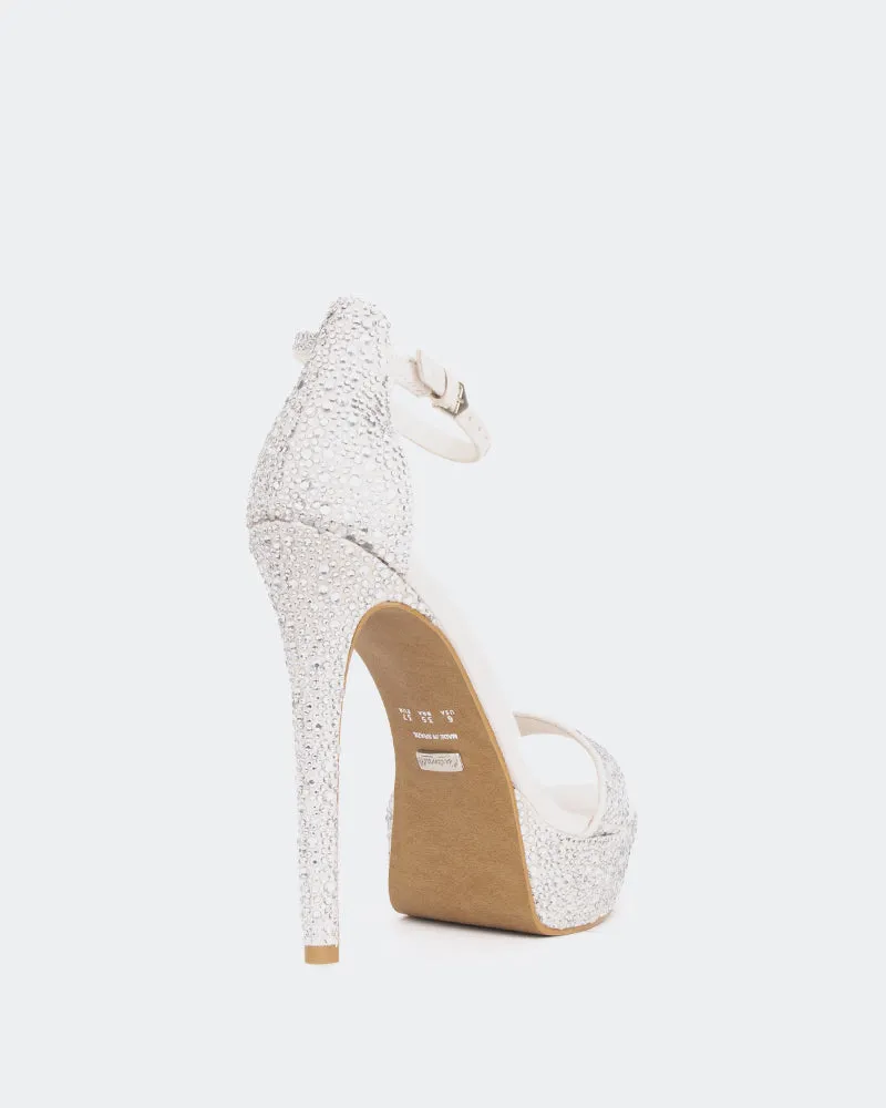Rinna, Off White Suede/Suède Blanc Cassé