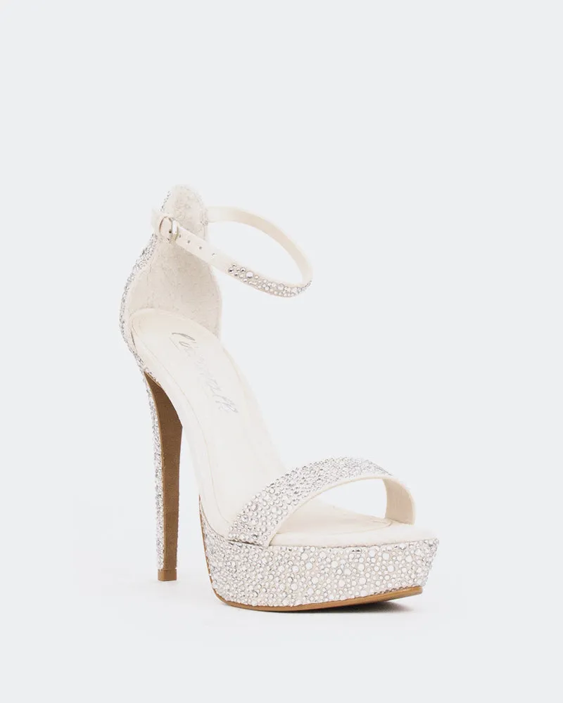 Rinna, Off White Suede/Suède Blanc Cassé