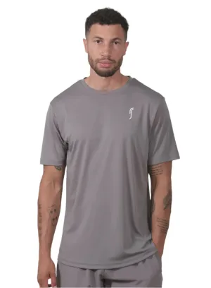 RS Sports Men's Performance Tee - Solid Gray/White Clothing Rs Men