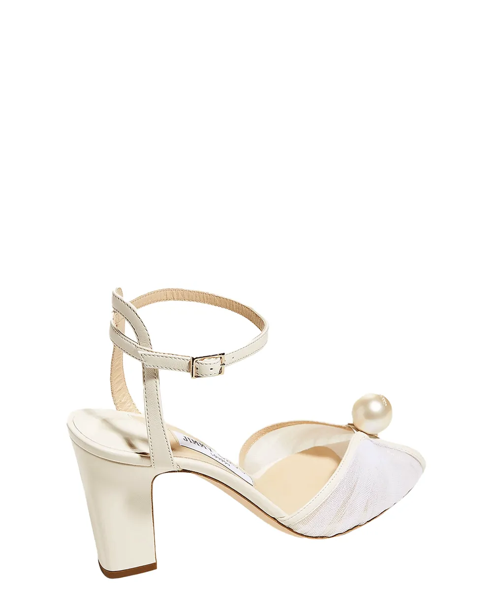Sacaria White Pearl 85 Sandal in Ivory
