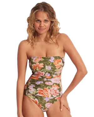 Seafolly Women Swimwear Paradise Garden Swimsuit in Avocado