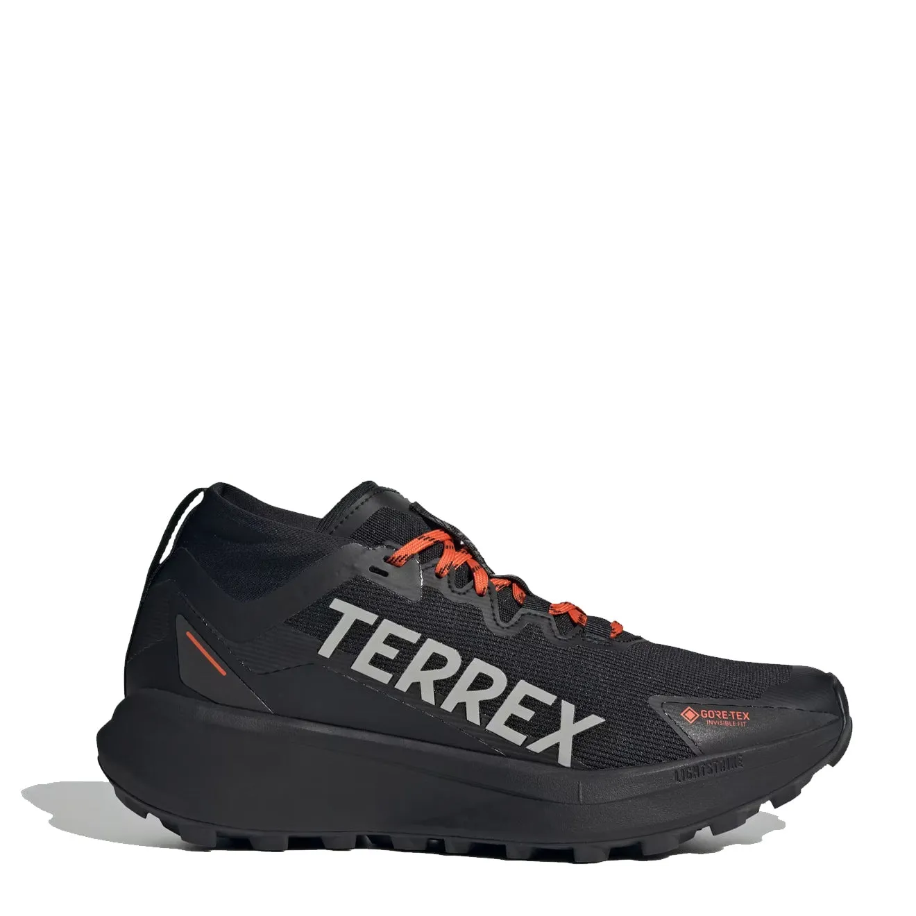 Shoes Adidas Terrex Men Adidas Terrex Agravic GTX Trail Running Shoe Core Black / Grey / Semi Impact Orange