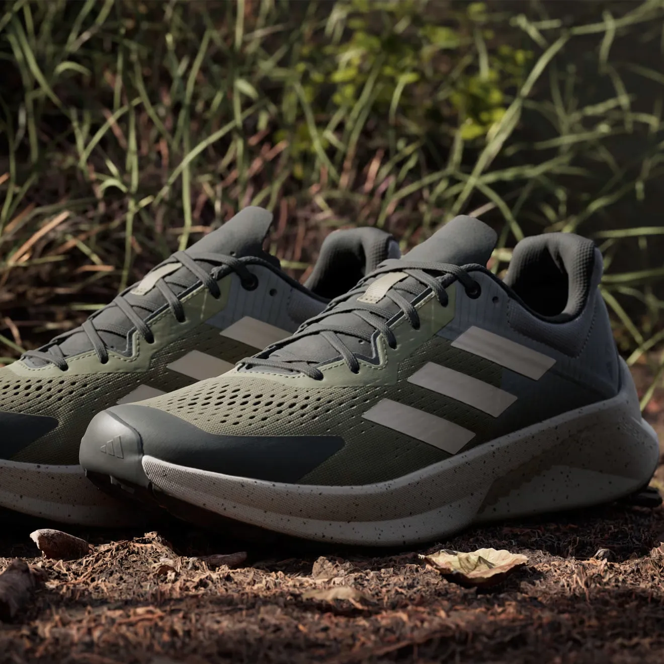 Shoes Adidas Terrex Men Adidas Terrex Soulstride Flow Trail Running Shoe Olive Strata / Wonder Beige / Charcoal